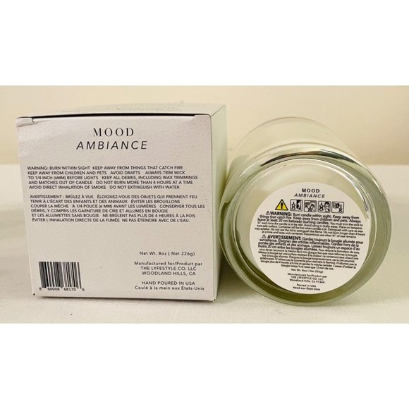 The Lyfestyle Co Mood Candle New 8 oz Infused with hints of jasmine and amber - Picture 7 of 7